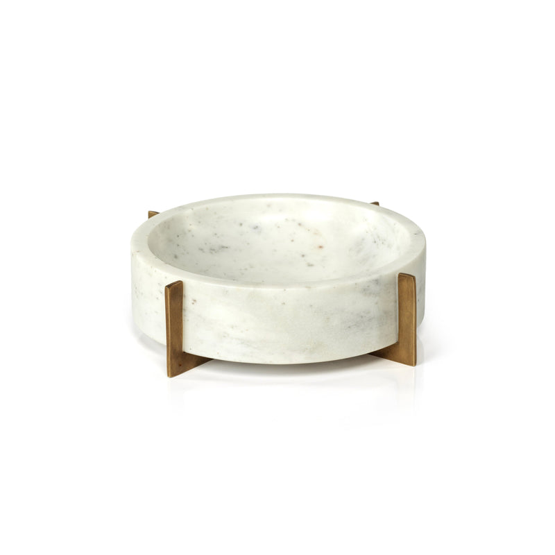 media image for catania marble bowl on metal base by zodax in 7369 3 232
