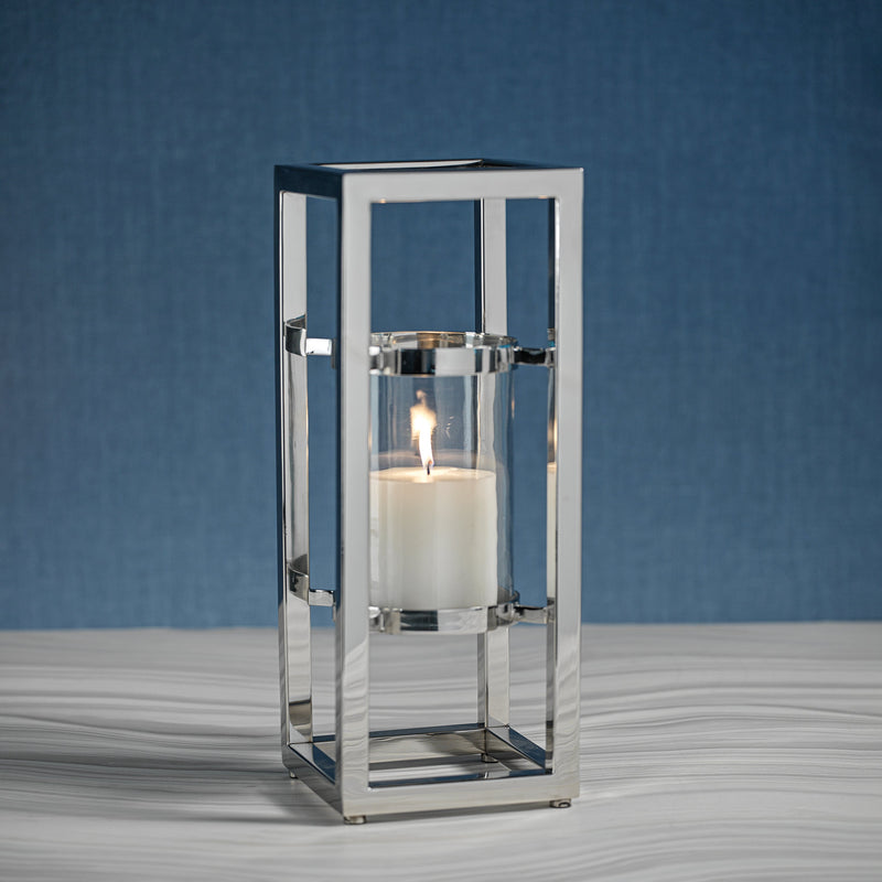 media image for irvine polished steel hurricane candle holder by zodax in 7208 2 266