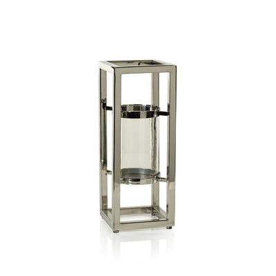 product image for irvine polished steel hurricane candle holder by zodax in 7208 1 75