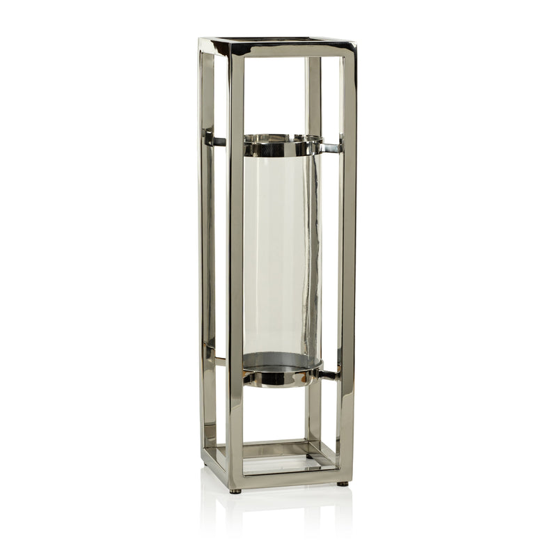 media image for irvine polished steel hurricane candle holder by zodax in 7208 3 270