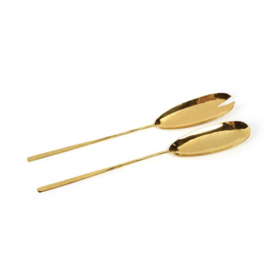 product image for parma polished gold salad server set by zodax in 7226 1 80