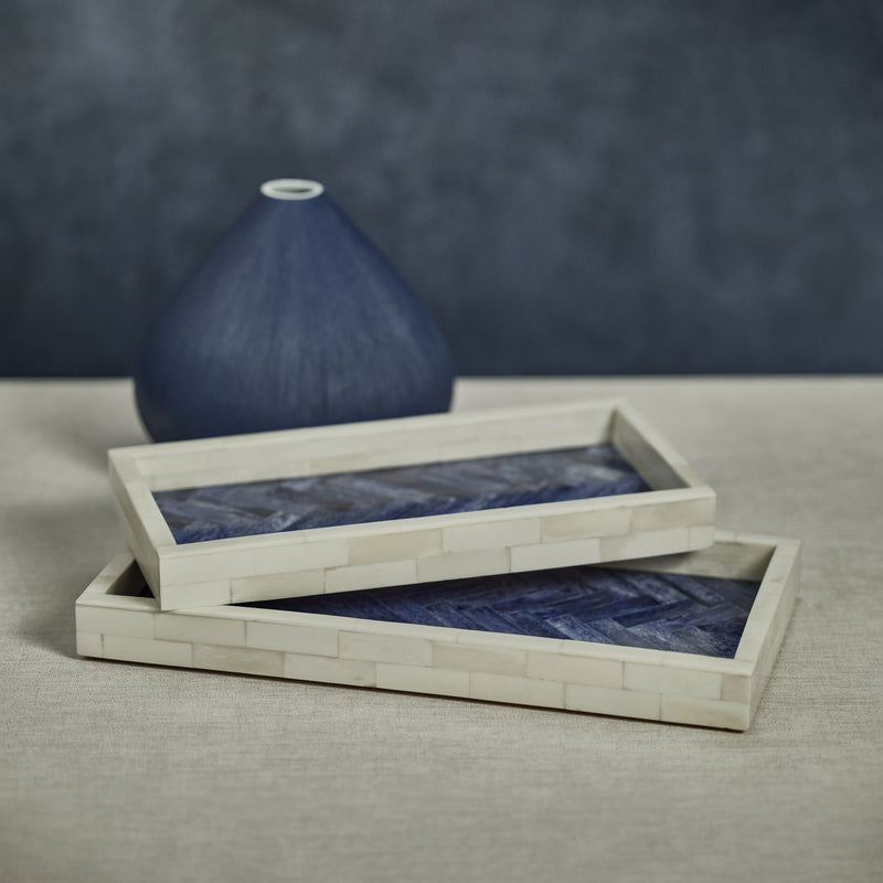 media image for mahar rectangular bone w blue inlay tray by zodax in 7262 2 26