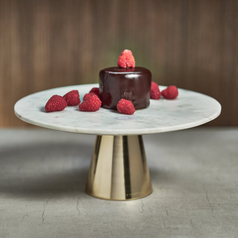 media image for ellie marble cake stand on metal base by zodax in 7351 2 270