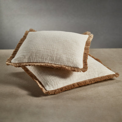 product image for amaranth fringed cotton and jute throw pillows set of 2 by zodax in 7400 2 84