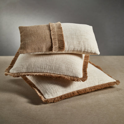 product image for amaranth fringed cotton and jute throw pillows set of 2 by zodax in 7400 3 61