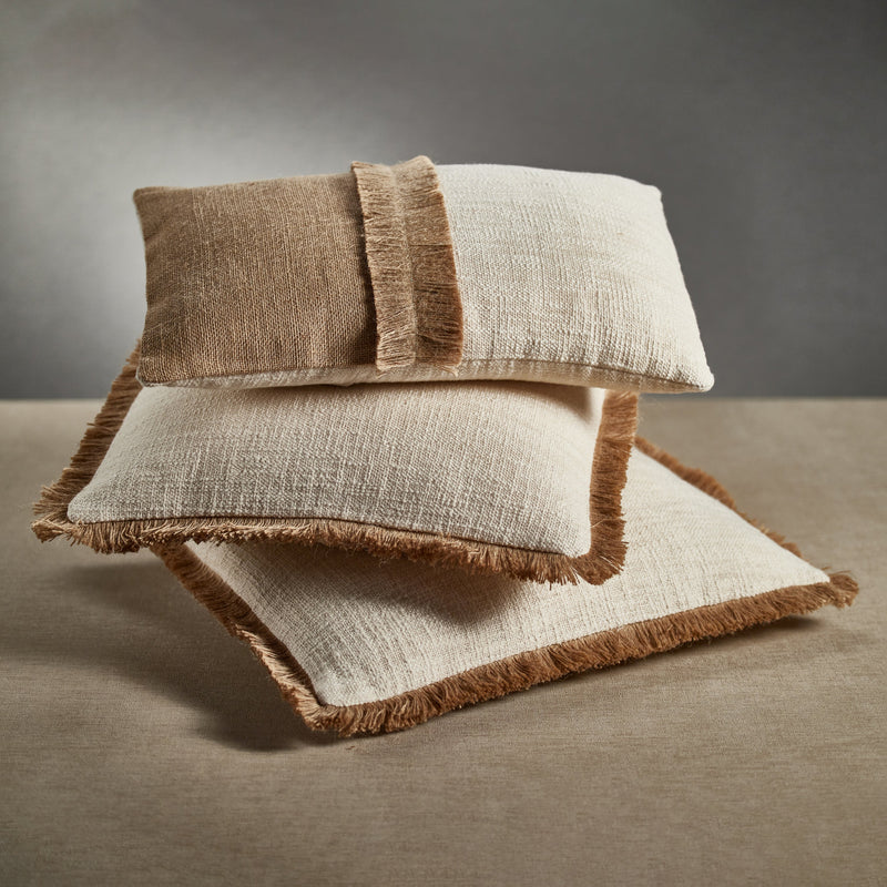 media image for amaranth fringed cotton and jute throw pillows set of 2 by zodax in 7400 3 236
