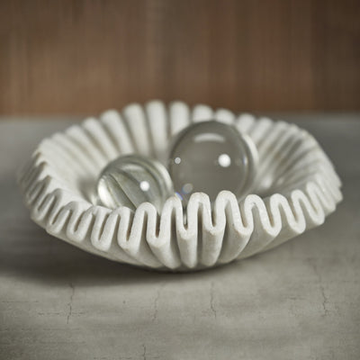 product image for free form swirl marble decorative bowl by zodax in 7411 3 15