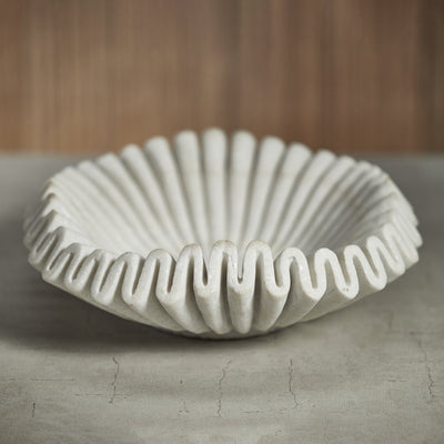 product image for free form swirl marble decorative bowl by zodax in 7411 4 20