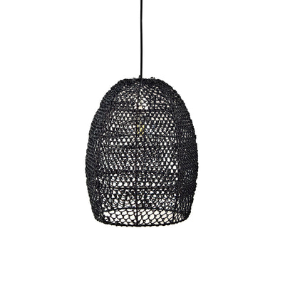 product image for anisa black abaca pendant lamp by zodax nc 673 1 55
