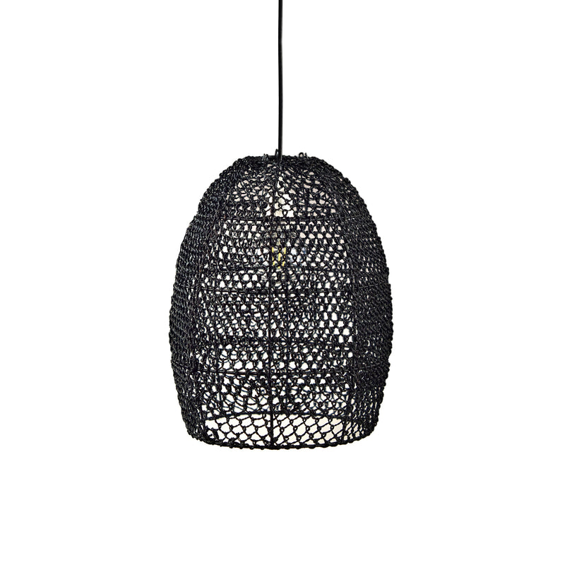 media image for anisa black abaca pendant lamp by zodax nc 673 1 263