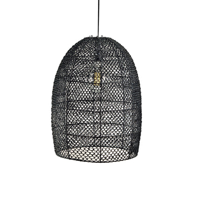 product image for anisa black abaca pendant lamp by zodax nc 673 3 9