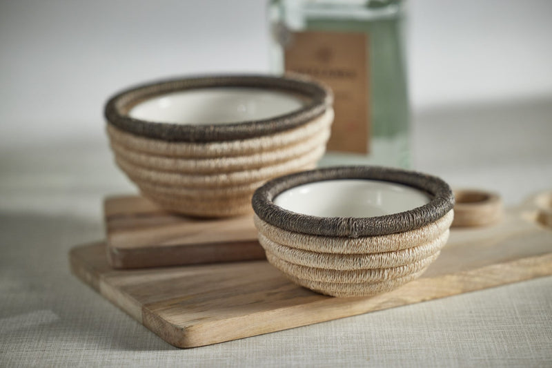 media image for Matera Coiled Abaca Condiment Bowls - Set of 6 220