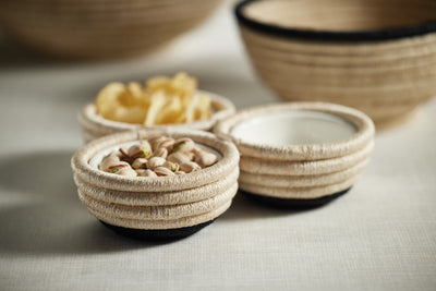 product image for Matera Coiled Abaca 3-Section Condiment Bowl 58