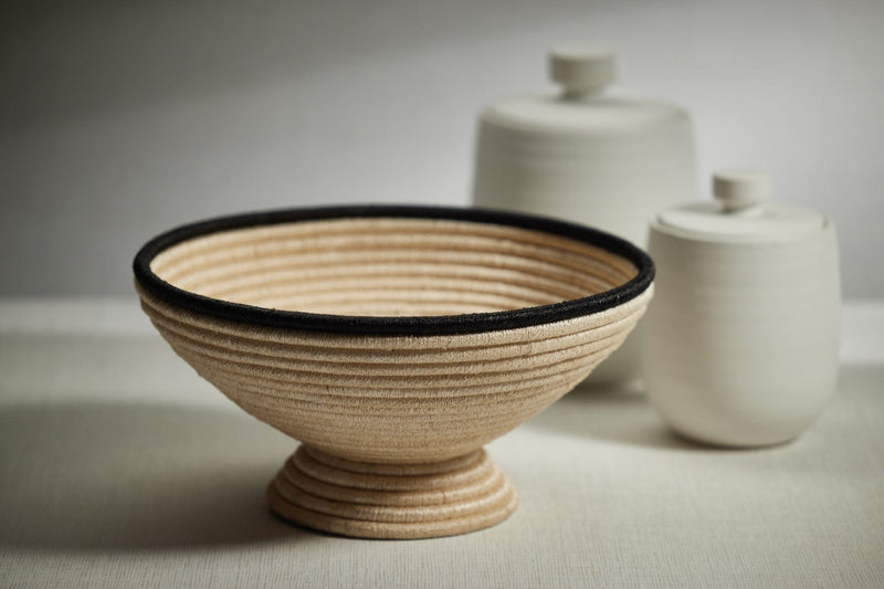media image for Matera Diameter Coiled Abaca Footed Bowl 215