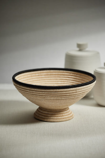 product image for Matera Diameter Coiled Abaca Footed Bowl 35