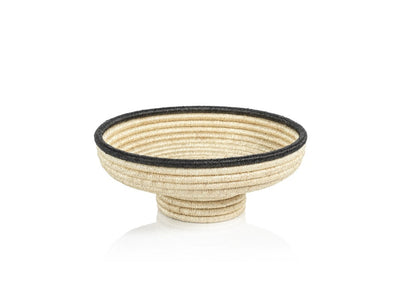 product image for Matera 12. Diameter Coiled Abaca Footed Small Bowl 1