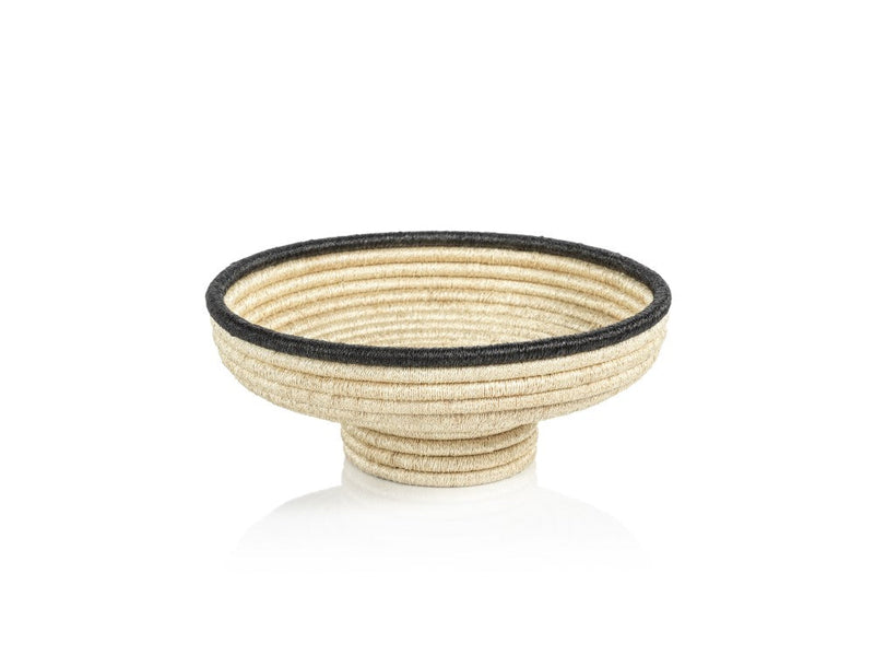 media image for Matera 12. Diameter Coiled Abaca Footed Small Bowl 286