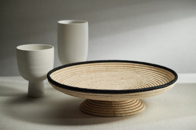 product image for Martera Diameter Coiled Abaca Footed Large Bowl 63