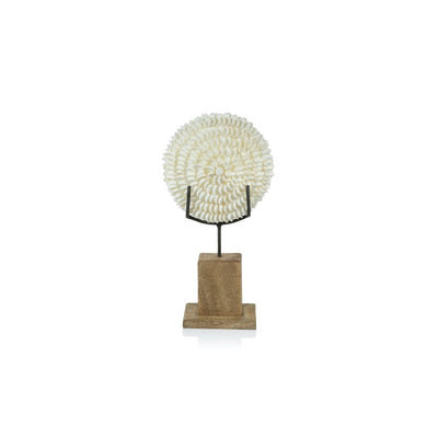 product image of natural clamrose sea shells on wood stand 13 ncx 3009 1 515