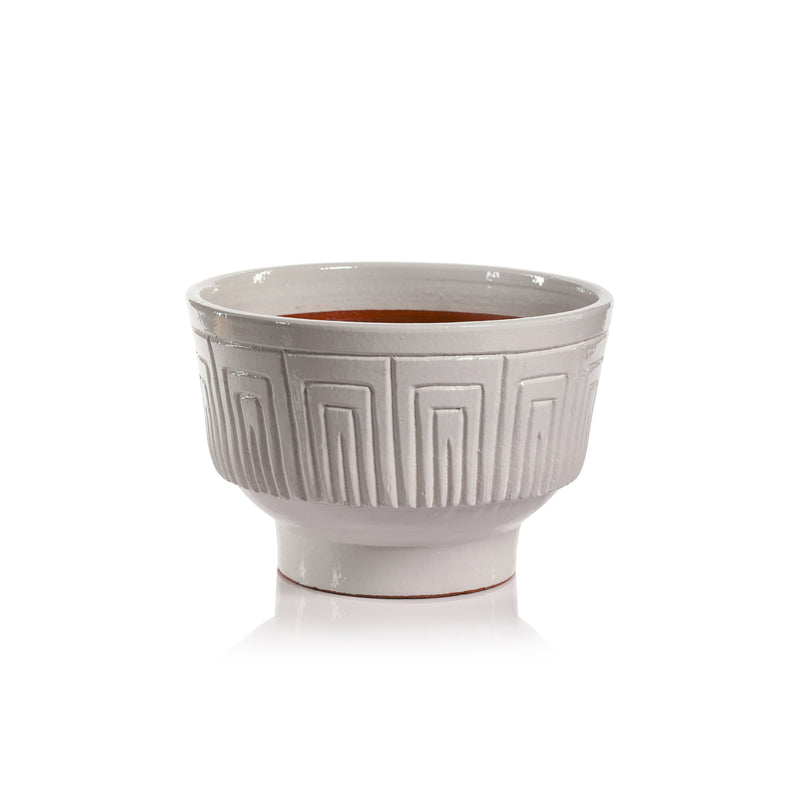 media image for vienna diameter ceramic planter bowl by zodax ncx 3029 1 226