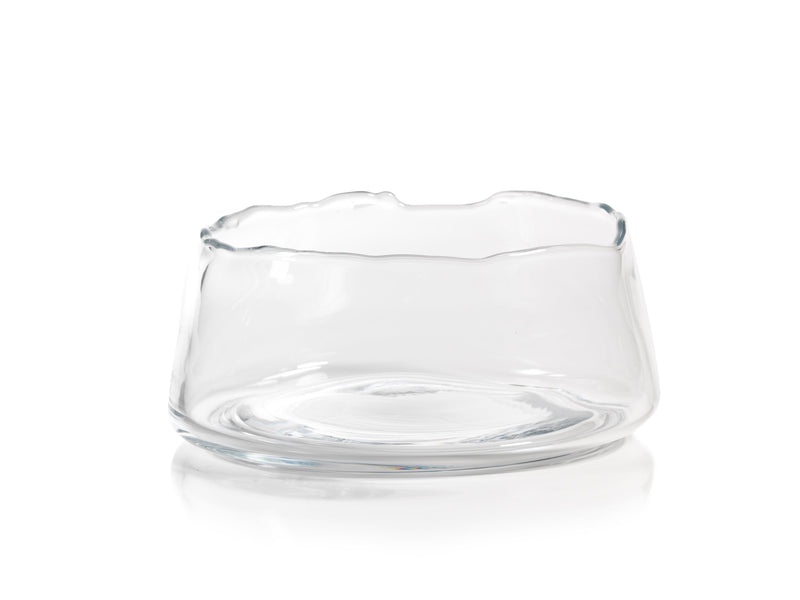 media image for wide manarola clear glass bowl by zodax pol 752 1 263
