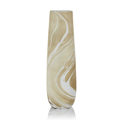 product image of bellshill mango wood marbleized vase by zodax th 1675 1 575