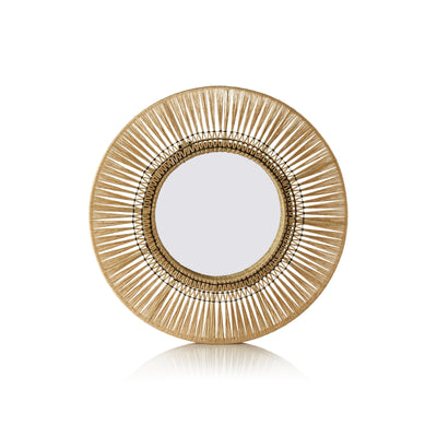 product image for mildura round natural interlaced wall mirror by zodax th 1683 1 0