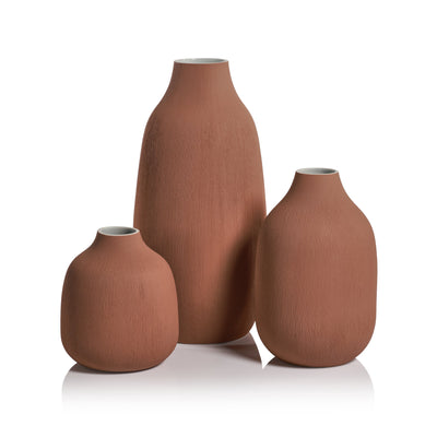 product image for weston sepia porcelain vase by zodax th 1690 2 89