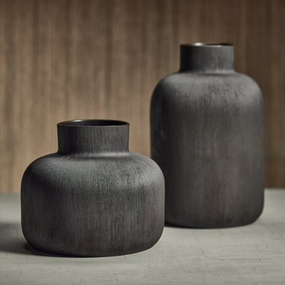 product image for declan black porcelain vase by zodax th 1693 4 0