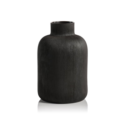 product image for declan black porcelain vase by zodax th 1693 3 11