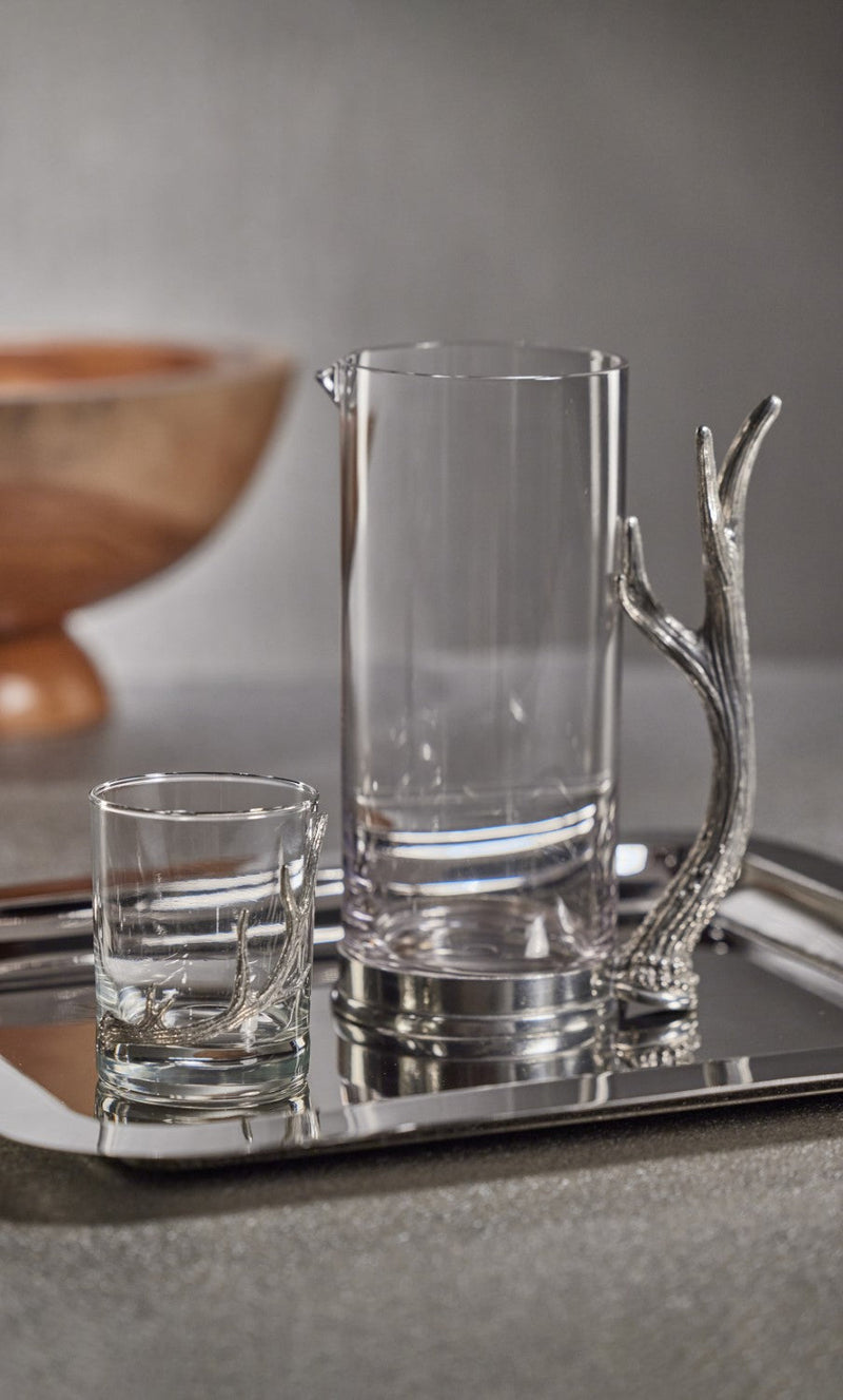 media image for Malachi Rock Glasses with Pewter Antler - Set of 2 256