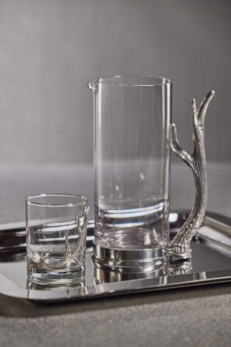 media image for Malachi Rock Glasses with Pewter Antler - Set of 2 244