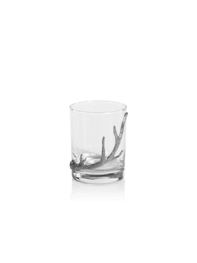 product image for Malachi Rock Glasses with Pewter Antler - Set of 2 89