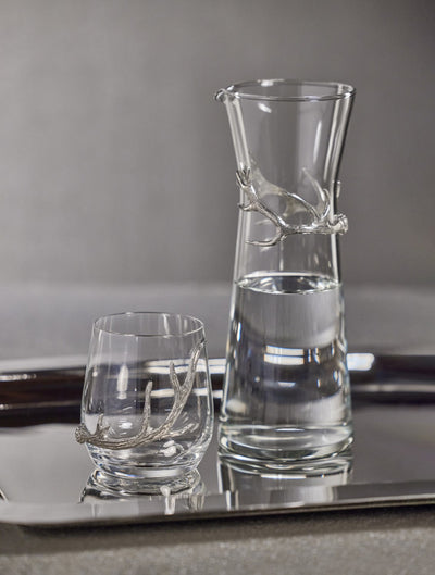 product image for Malachi Glass Carafe with Pewter Antler 82