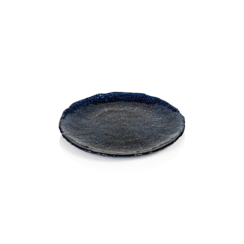 media image for exuma cobalt blue glass plates set of 6 by zodax tk 180 1 294