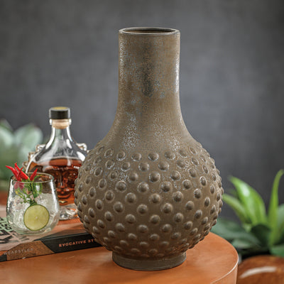 product image for vigan long neck earthenware vase by zodax vt 1336 2 45
