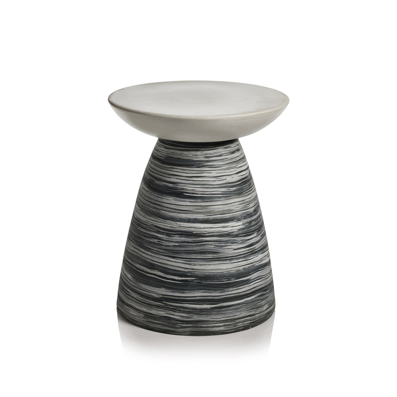 media image for corrado tall earthenware stool by zodax vt 1383 1 299