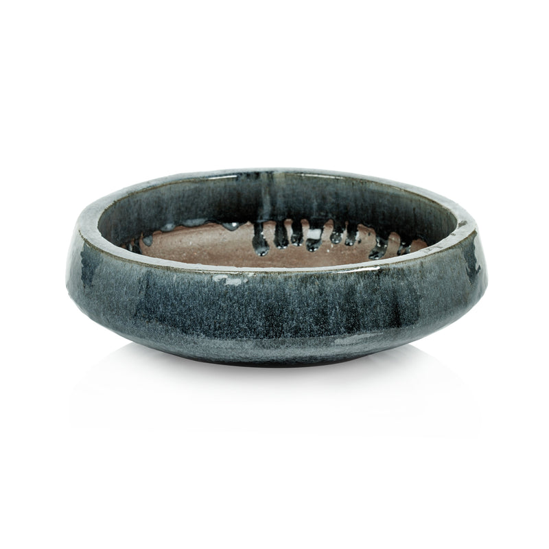 media image for umberto blue gray glazed stoneware planter bowl by zodax vt 1395 1 280