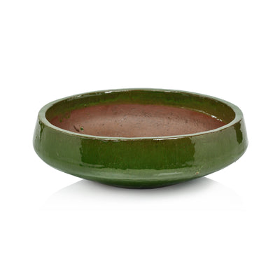 product image for zeno green glazed stoneware planter bowl by zodax vt 1397 1 51