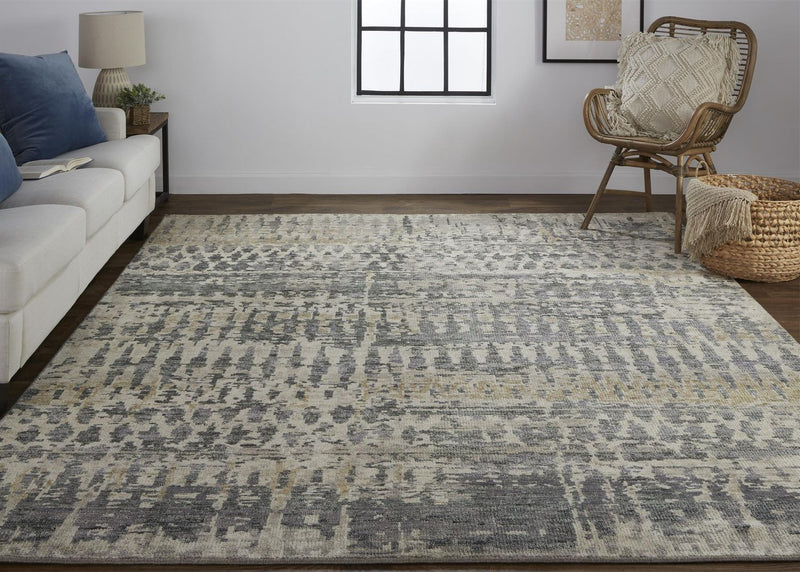 media image for Scottsdale Hand Knotted Gray and Beige Rug by BD Fine Roomscene Image 1 286