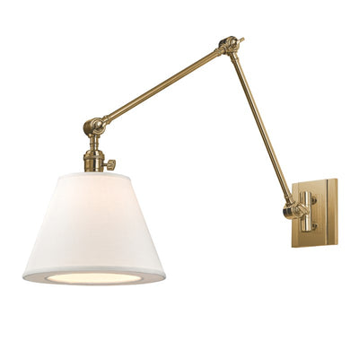 product image for hillsdale 1 light swing arm wall sconce 6234 design by hudson valley lighting 4 73