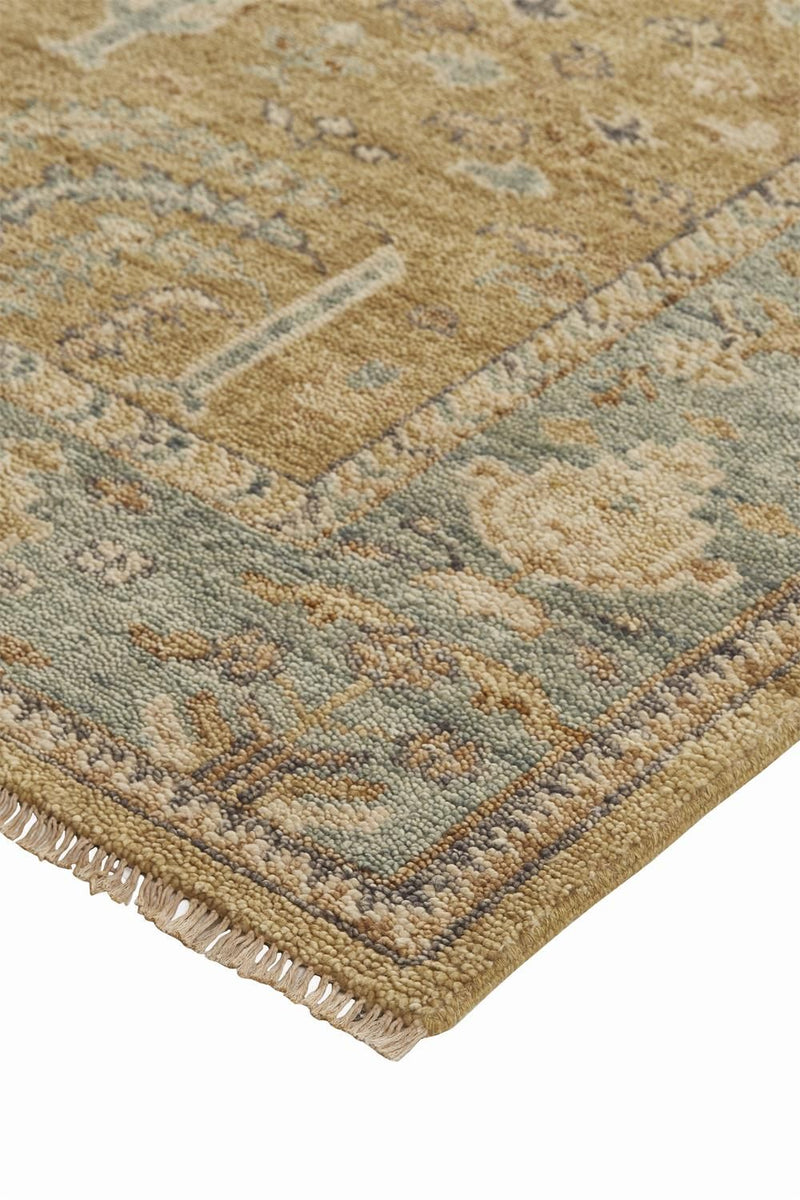 media image for Irie Hand Knotted Gold and Gray Rug by BD Fine Corner Image 1 227