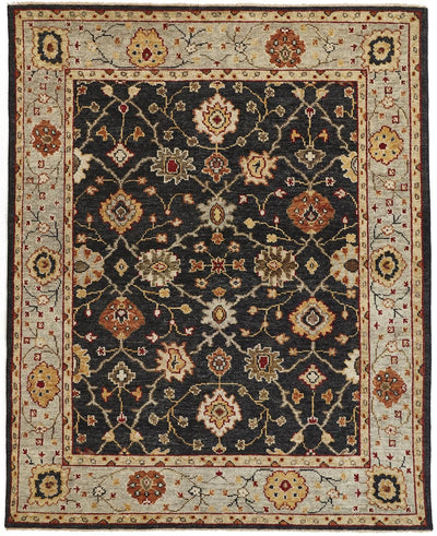 product image for Irie Hand Knotted Black and Gold Rug by BD Fine Flatshot Image 1 53