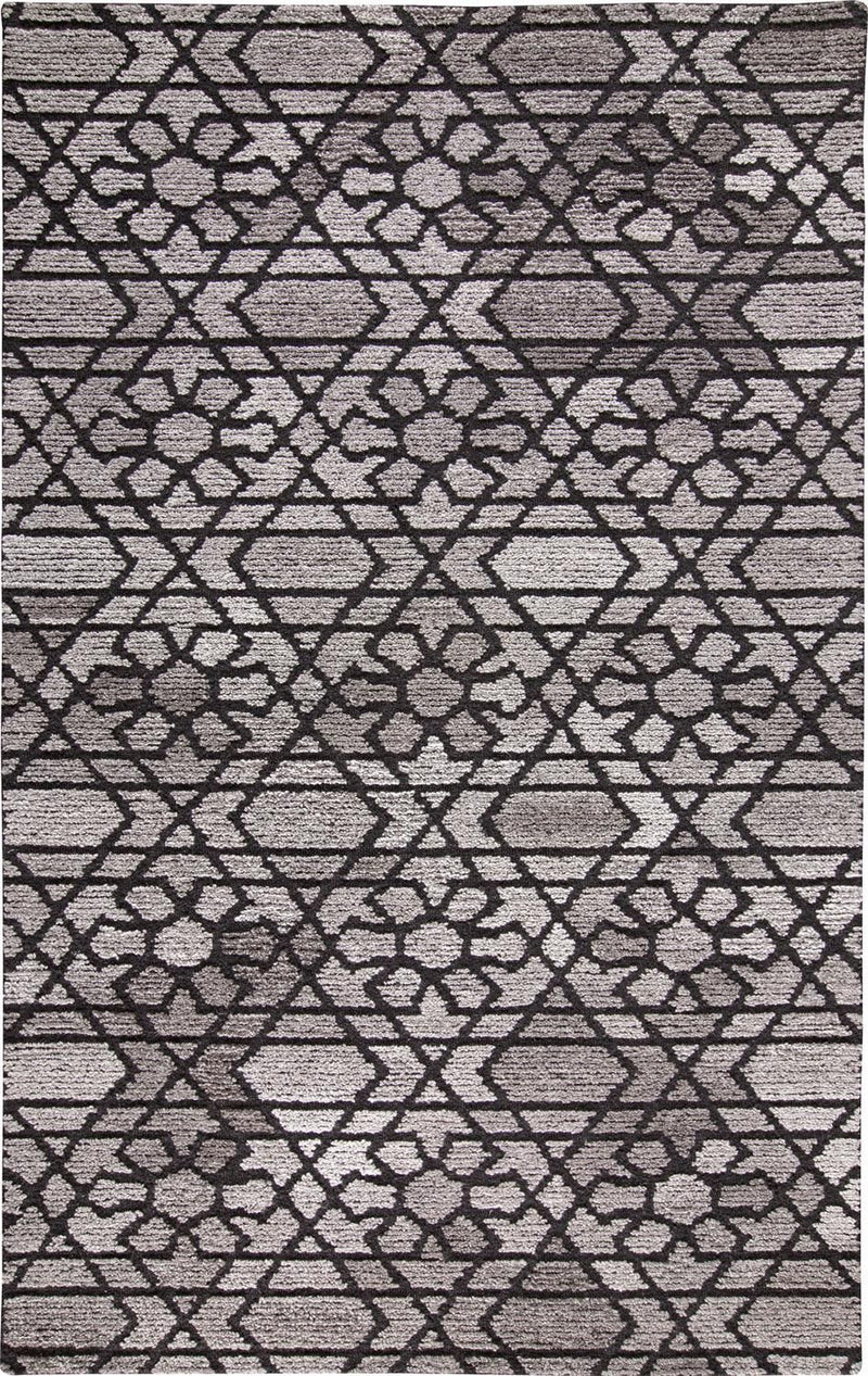 media image for Palatez Hand Tufted Gray and Black Rug by BD Fine Flatshot Image 1 21