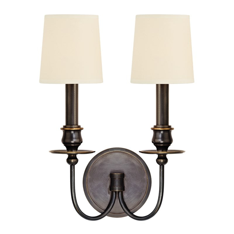 media image for cohasset 2 light wall sconce design by hudson valley 2 26