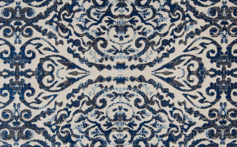 media image for Carini Blue and Ivory Rug by BD Fine Texture Image 1 221