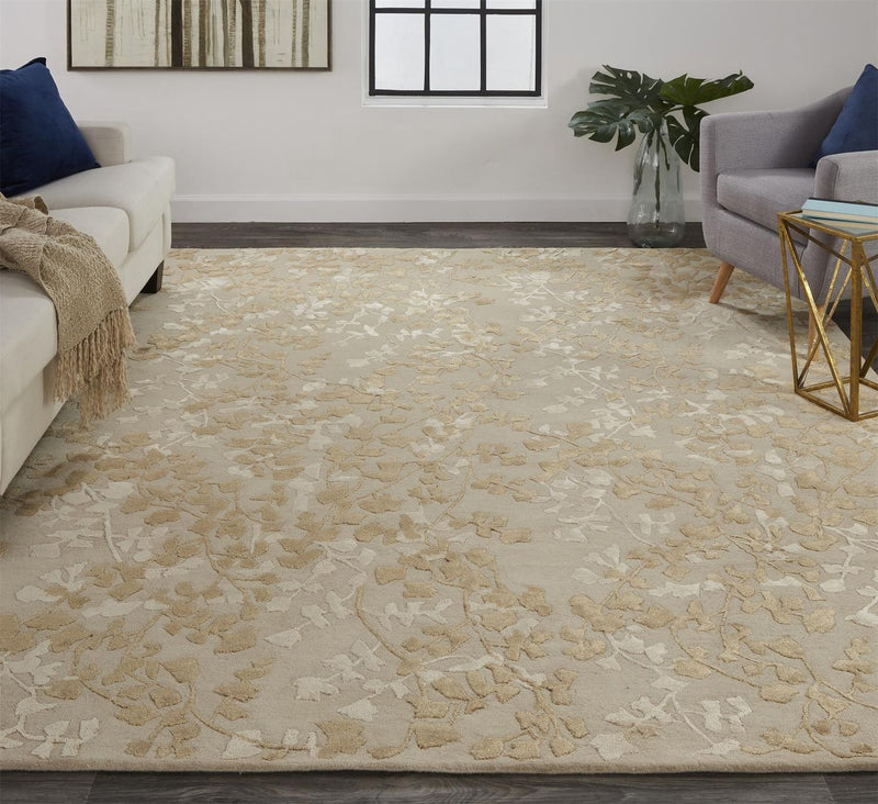 media image for Khalo Hand Tufted Beige and Gold Rug by BD Fine Roomscene Image 1 251