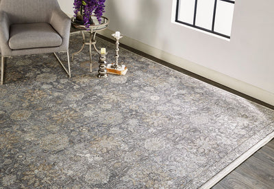product image for Melmas Pewter and Stone Gray Rug by BD Fine Roomscene Image 1 27