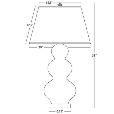 product image for Triple Gourd Collection Table Lamp by Robert Abbey 39