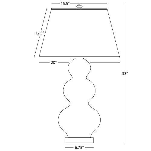 media image for Triple Gourd Collection Table Lamp by Robert Abbey 216
